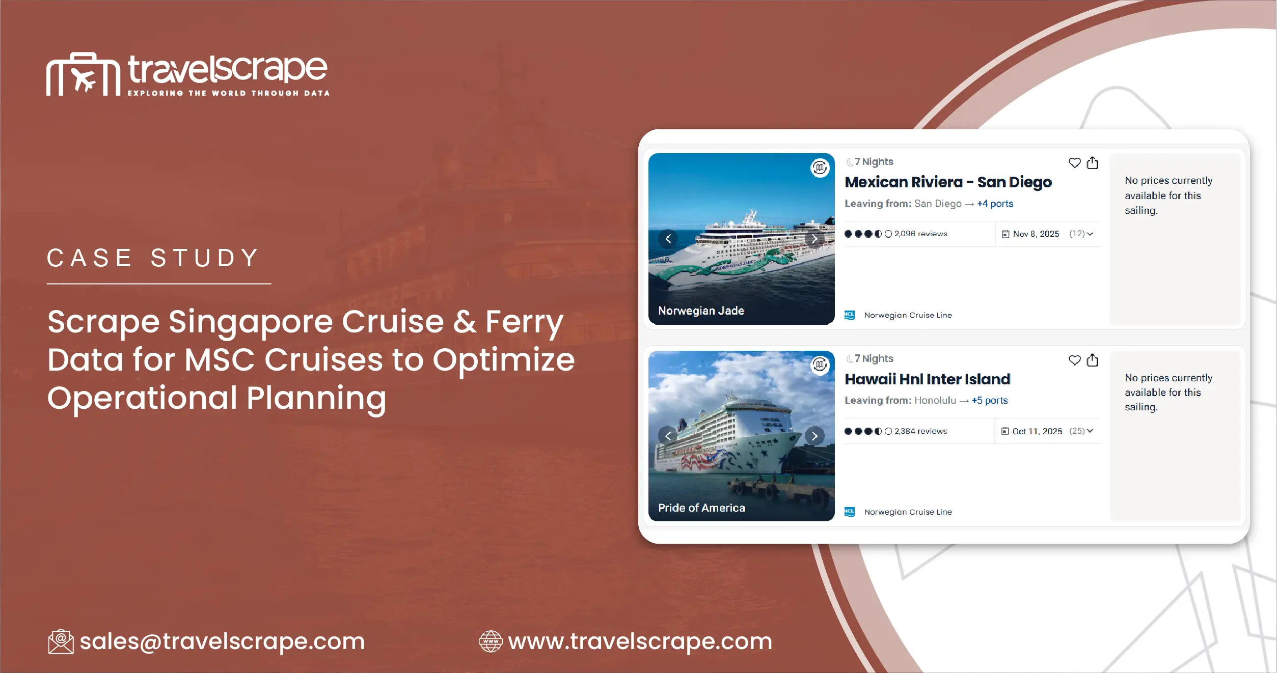 Case Study Scrape Singapore Cruise & Ferry Data for MSC Cruise